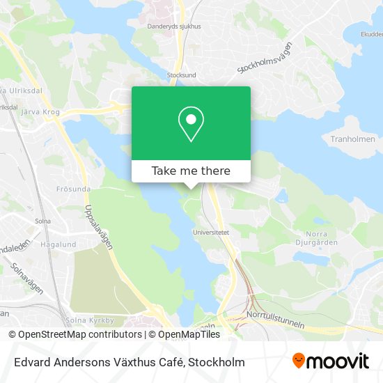 Edvard Andersons Växthus Café map