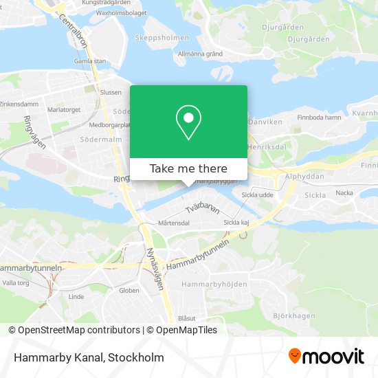 Hammarby Kanal map