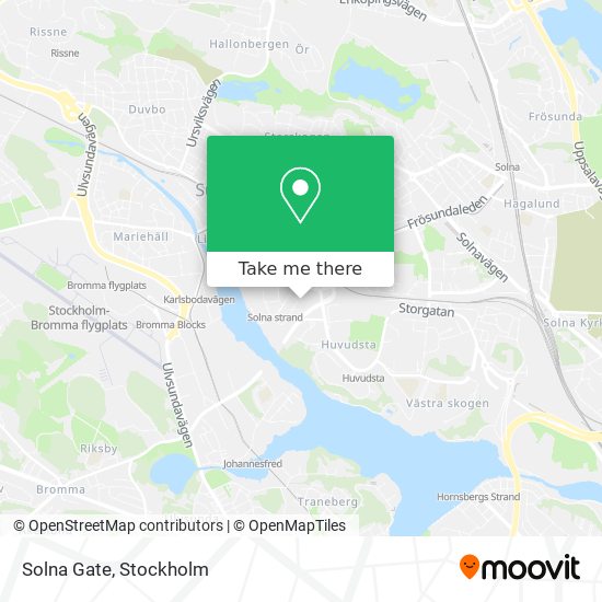 Solna Gate map