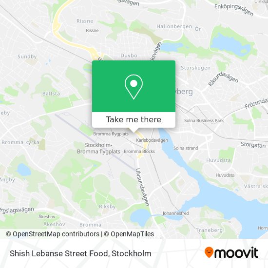 Shish Lebanse Street Food map