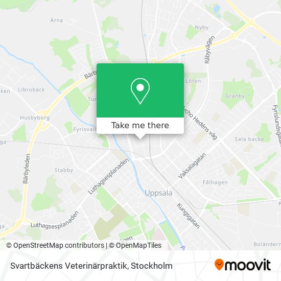 Svartbäckens Veterinärpraktik map