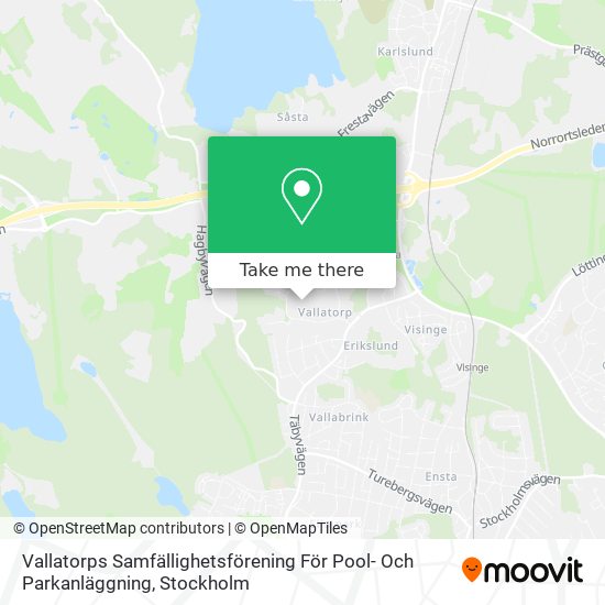 Vallatorps Samfällighetsförening För Pool- Och Parkanläggning map