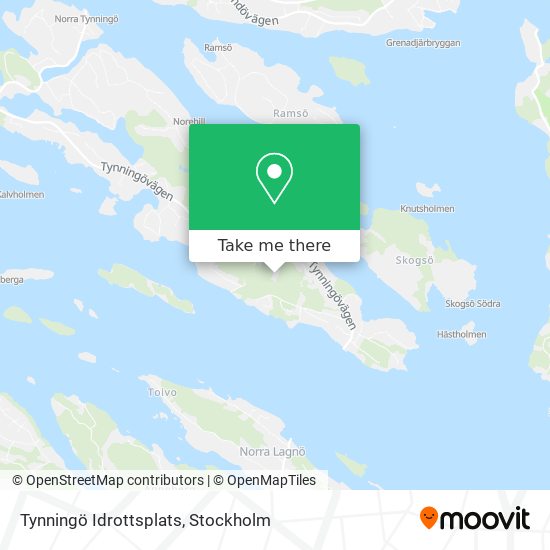 Tynningö Idrottsplats map
