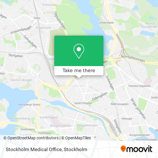 Stockholm Medical Office map