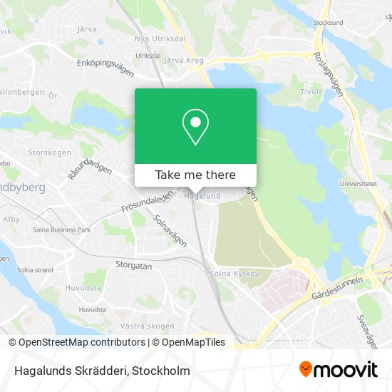 Hagalunds Skrädderi map