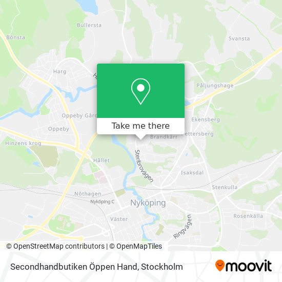 Secondhandbutiken Öppen Hand map
