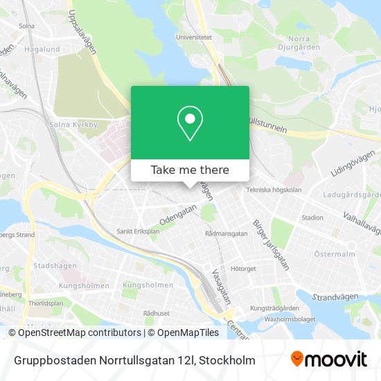 Gruppbostaden Norrtullsgatan 12l map