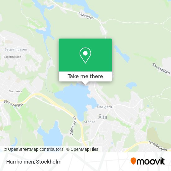 Harrholmen map