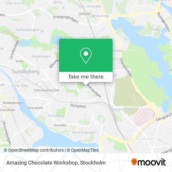 Amazing Chocolate Workshop map