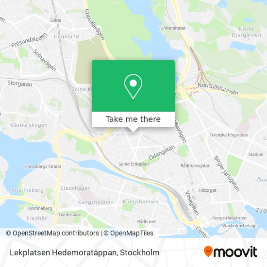 Lekplatsen Hedemoratäppan map