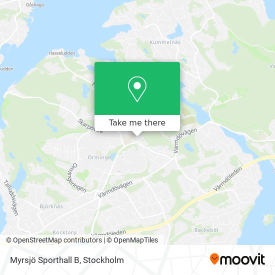 Myrsjö Sporthall B map