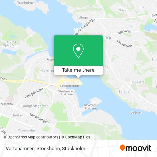 Värtahamnen, Stockholm map