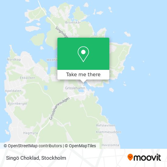 Singö Choklad map