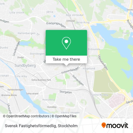 Svensk Fastighetsförmedlig map