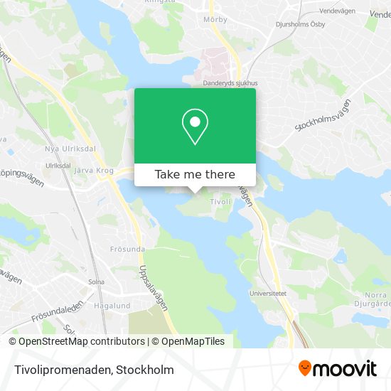 Tivolipromenaden map