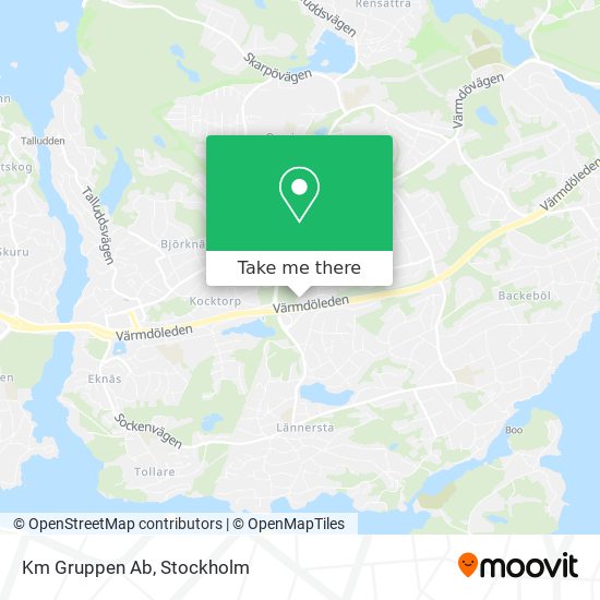 Km Gruppen Ab map