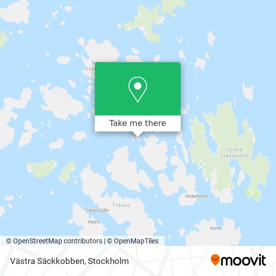 Västra Säckkobben map