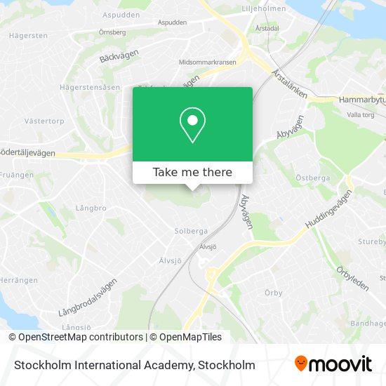 Stockholm International Academy map