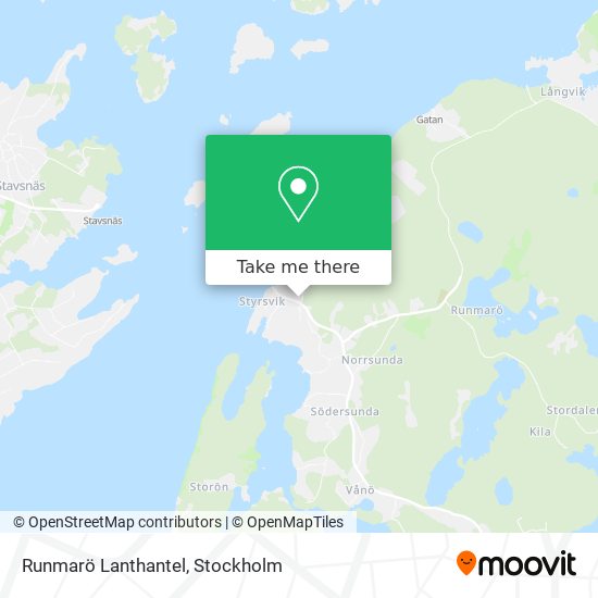 Runmarö Lanthantel map