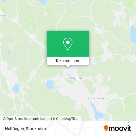 Hultängen map