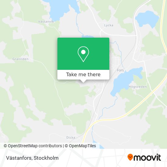 Västanfors map