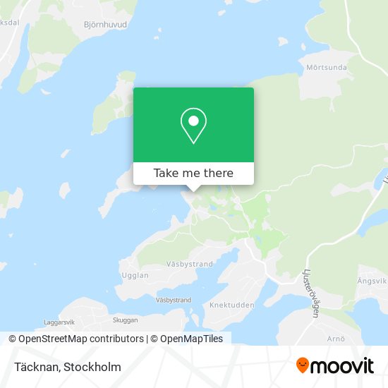 Täcknan map