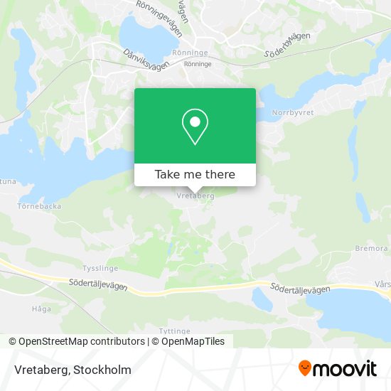 Vretaberg map