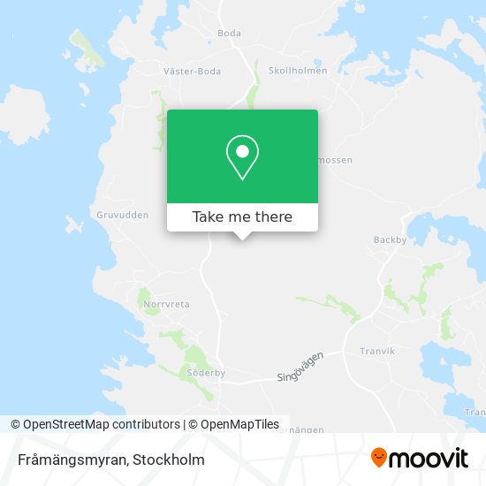 Fråmängsmyran map