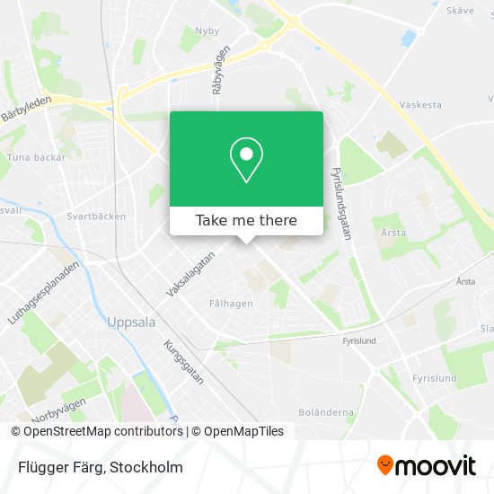 Flügger Färg map