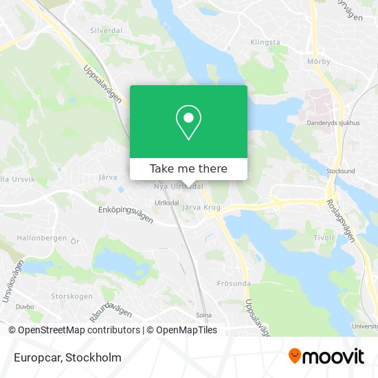 Europcar map