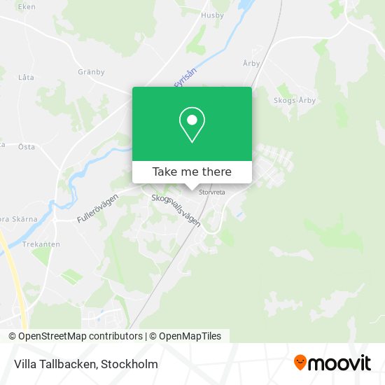 Villa Tallbacken map