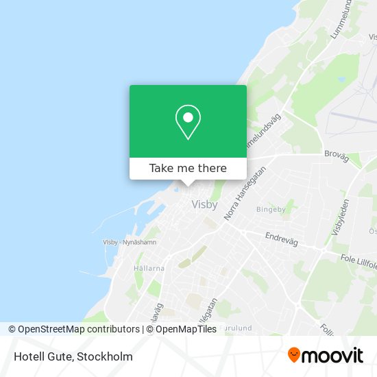 Hotell Gute map