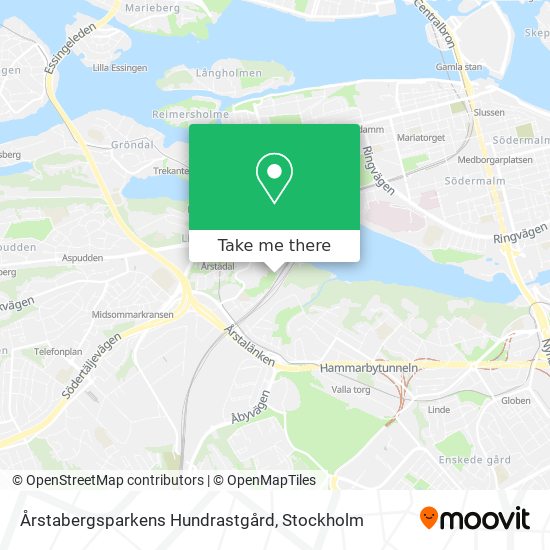 Årstabergsparkens Hundrastgård map