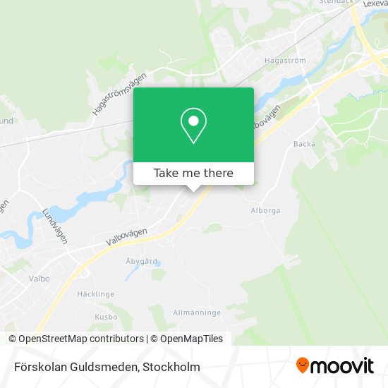 Förskolan Guldsmeden map