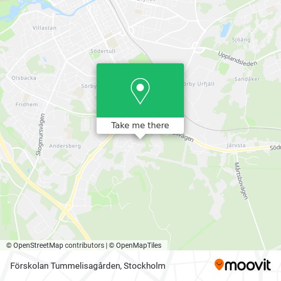 Förskolan Tummelisagården map