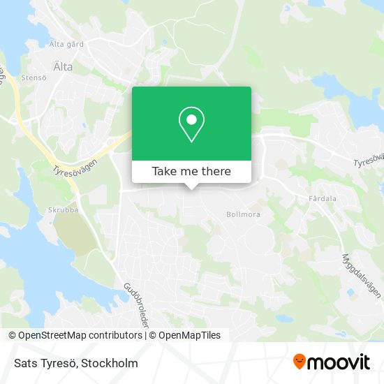 Sats Tyresö map