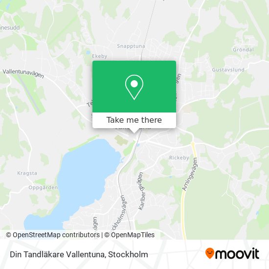 Din Tandläkare Vallentuna map