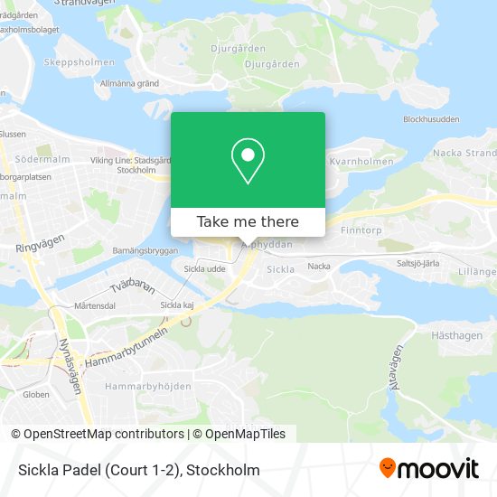 Sickla Padel (Court 1-2) map