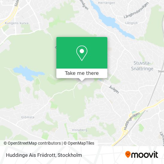 Huddinge Ais Friidrott map