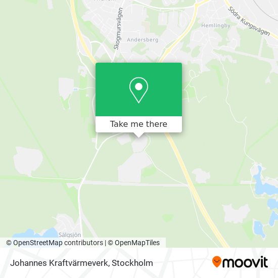 Johannes Kraftvärmeverk map