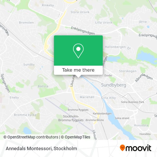 Annedals Montessori map