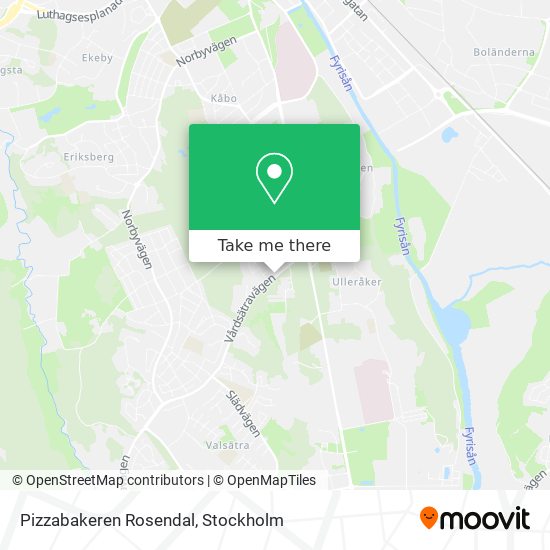 Pizzabakeren Rosendal map