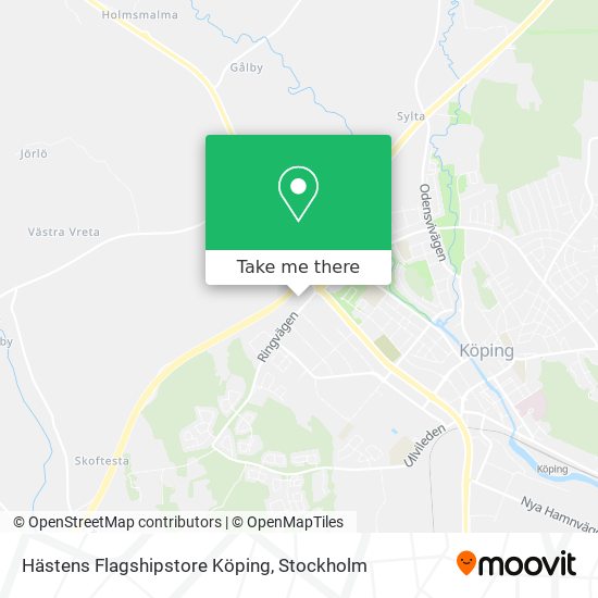 Hästens Flagshipstore Köping map