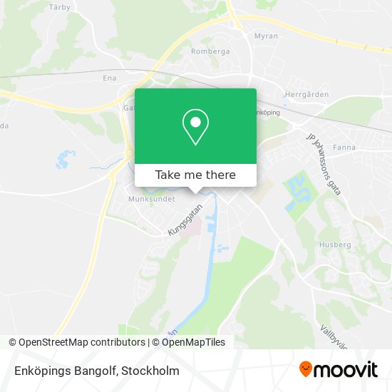 Enköpings Bangolf map