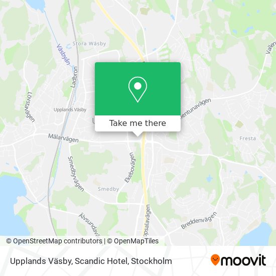 Upplands Väsby, Scandic Hotel map