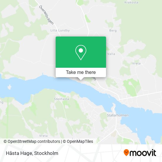 Håsta Hage map