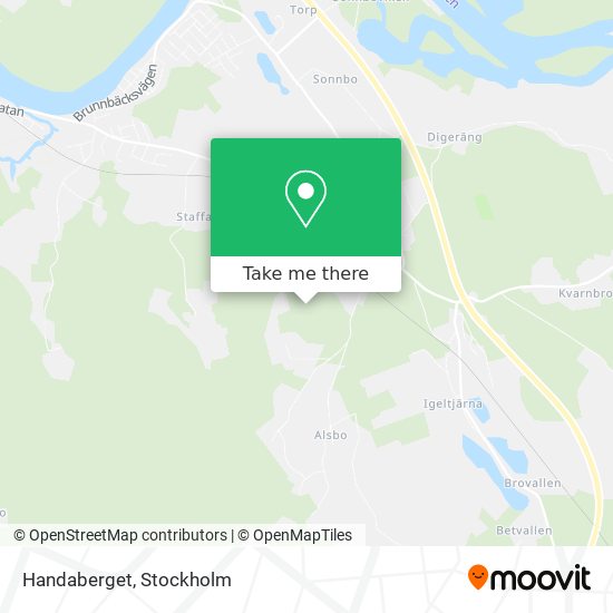 Handaberget map