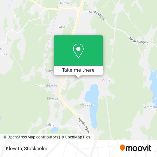 Klövsta map