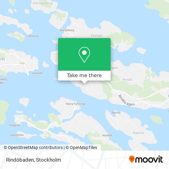 Rindöbaden map