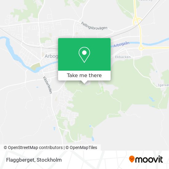 Flaggberget map